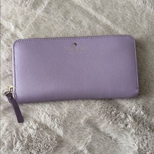 Kate Spade New York Women’s Lavender Zip Around Wallet